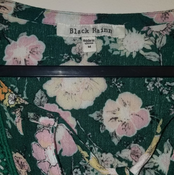 💖 3 for $15 Black Rainn Pheasant Blouse - Picture 3 of 3